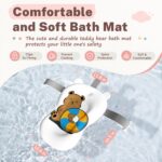 AVIDOR Baby Bathtub,Collapsible Bathtub for Newborn to Toddler,Durable Essential Infant Bath Tub,Portable Travel Baby Tub with Soft Cushion,No-Slip Hanging and Detachable(Pink) - Image 5