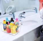 Clear storage organizer bins, Kitchen Cabinet Organizers and Storage Baskets Pantry Fridge Containers for Organizing Cabinet Organization Perfect for, Foods, Snacks, Chips, Vitamin, Spices, Makeup - Image 9