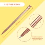 Outus 8 Pieces Owl Metal Ballpoint Pens, School Stationery Office Supplies, Cute Easter Supplies, Black Ink (4 Colors) - Image 3