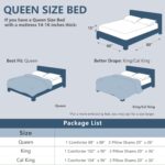 CozyLux Queen Size Comforter Set - 3 Pieces Beige Soft Luxury Cationic Dyeing Bedding Comforter for All Season, Breathable Lightweight Fluffy Boho Bed Sets with 1 Comforter and 2 Pillow Shams - Image 8