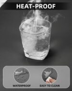 Small Desk Mat,Leather Desk Pad Protector,Desk Mouse pad,Office Desk mat,Laptop Mat for Desk, Non-Slip PU Leather Desk Blotter,Waterproof Desk Writing Pad for Office/Home(23.6"x13.8",Black) - Image 6