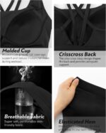 RUNNING GIRL Sports Bras for Women High Support, Molded Cup High Impact Sports Bras with Sewn in Pads Workout Yoga Bra - Image 7