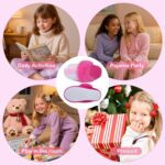 MEJORMEN Girls Fluffy Sequin Slippers Mermaid Plush Toddler Kid Slippers Faux Fur Slip-on Shoes Anti-Skid Memory Foam House Slipper - Image 7