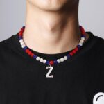 Baseball Necklaces Initial Necklace Baseball Coach Gifts Beaded Adjustable Letter A-Z Bling Baseball Necklace Rhinestone Baseball Accessories Stocking Stuffers for Teens Christmas Jewelry - Image 4