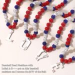 Baseball Necklaces Initial Necklace Baseball Coach Gifts Beaded Adjustable Letter A-Z Bling Baseball Necklace Rhinestone Baseball Accessories Stocking Stuffers for Teens Christmas Jewelry - Image 6