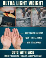 Pocket Chainsaw Survival Gear Supplies - Hand Chain Saw for Camping, Hiking & Backpacking - Manual Wire Saw for Trees - Portable Survival Equipment - Bushcraft Gear & Prepper Supplies Military - Image 5