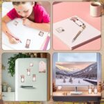 9 Pieces Lovely Highland Cow Sticky Notes,with 1 Pieces Beadable Pens,for Birthday Christmas Gift School Office Party Favors (Sticky Notes with Pen(White)) - Image 6