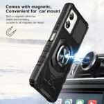 for Celero 5G SC Case with Screen Protector,Celero5g SC Phone Case Magnetic Ring Stand Military Grade Rugged Frosted PC Back Soft Silicone Shockproof Cover for Celero 5g SC Black - Image 5
