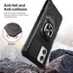 for Celero 5G SC Case with Screen Protector,Celero5g SC Phone Case Magnetic Ring Stand Military Grade Rugged Frosted PC Back Soft Silicone Shockproof Cover for Celero 5g SC Black - Image 7