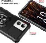 for Celero 5G SC Case with Screen Protector,Celero5g SC Phone Case Magnetic Ring Stand Military Grade Rugged Frosted PC Back Soft Silicone Shockproof Cover for Celero 5g SC Black - Image 6