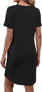 Bluetime Womens T Shirt Dresses Casual 2026 Summer Short Sleeve Loose Vacation Dress with Pockets - Image 7