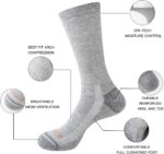 JOYNÉE 5/10 Pair Mens Lightweight Breathable Cushioned Athletic Crew Socks for Men Moisture Wicking Work Running Size 9-12-15 - Image 3