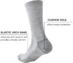 JOYNÉE 5/10 Pair Mens Lightweight Breathable Cushioned Athletic Crew Socks for Men Moisture Wicking Work Running Size 9-12-15 - Image 6