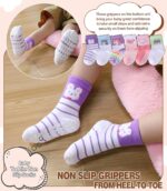 LANLEO Baby Non Slip Socks with Grippers Toddler Girls Boys Kids Grip Cotton Socks 6 Months-5 Year Old - Image 4