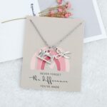 MYOSPARK Sewing Machine Necklace With Message Card Scissors Charm Jewelry Sewing Gift for Quilter Seamstress (Sewing Scissors NL) - Image 4
