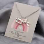 MYOSPARK Sewing Machine Necklace With Message Card Scissors Charm Jewelry Sewing Gift for Quilter Seamstress (Sewing Scissors NL) - Image 5