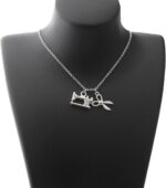MYOSPARK Sewing Machine Necklace With Message Card Scissors Charm Jewelry Sewing Gift for Quilter Seamstress (Sewing Scissors NL) - Image 6