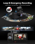 REDTIGER F17 4K 3 Channel Dash Cam, STARVIS 2 IMX675 HDR, 2160P+1080P+1080P Front Inside and Rear Triple Car Camera with 64GB Card, 5.8GHz WiFi GPS, IR Night Vision, G Sensor, WDR, Parking Mode - Image 7