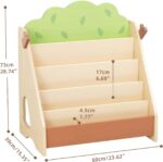 OOOK Montessori Bookshelf for Kids, Premium Pine Baby Bookshelf, Front Facing Toddler Bookcase for Nursery, Playroom, Classroom - Image 4