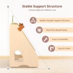 OOOK Montessori Bookshelf for Kids, Premium Pine Baby Bookshelf, Front Facing Toddler Bookcase for Nursery, Playroom, Classroom - Image 8