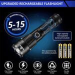 Esgofo Flashlights High Lumens 10000 Rechargeable, Super Bright Handheld LED Flash Light, Powerful Emergency Linternas, Waterproof, Long Lasting, for Hiking Camping Gift - Image 5