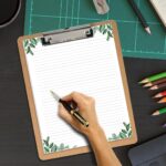 Stationery Lined Paper, Letter Size Unpunched Ruled Filler Paper, 100Sheets/200Pages Loose-Leaf Line, 100gsm, 8.5'' x 11'', Leaf - Image 4
