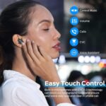 Monster Clarity 101Plus AirLinks Wireless Earbuds, Bluetooth 5.3 in-Ear Headphones with Charging Case, Stereo Earphones Deep Bass Sound, 28H Long Playtime, Water Resistant Design for Sports. - Image 3