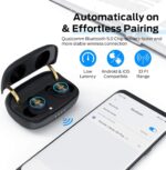 Monster Clarity 101Plus AirLinks Wireless Earbuds, Bluetooth 5.3 in-Ear Headphones with Charging Case, Stereo Earphones Deep Bass Sound, 28H Long Playtime, Water Resistant Design for Sports. - Image 6