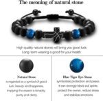 Easter Basket Stuffers Gift, Baseball/Basketball/Football/Soccer Cross Bracelet for Boys Tiger Eye Beads Sports Birthday Baptism Easter Gifts for Boy Son Grandson Players Team Fan - Image 4