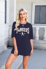 Game Day Shirt Baseball Shirts Women Oversized Baseball Team Graphic Tshirt Baseball Fan Shirt Casual Short Sleeve Tee Tops - Image 4