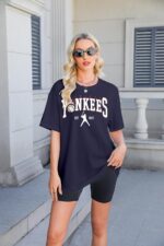 Game Day Shirt Baseball Shirts Women Oversized Baseball Team Graphic Tshirt Baseball Fan Shirt Casual Short Sleeve Tee Tops - Image 5