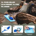 Maelstrom Hydration Hiking Backpack with 2L/3L Water Bladder, High Flow Bite Valve Water Backpack Men Women Lightweight Insulation for Hiking, Cycling, Running, Climbing, Camping - Image 5