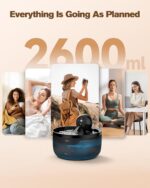 Cat Water Fountain Wireless Cordless: Cat Fountain for Drinking Battery Operated - 88oz/2.6L Black Pet Water Fountain Rechargeable - Quiet Cats Water Bowl Dispenser with Motion Sensor - Small Animals - Image 8