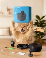 Cat Water Fountain Wireless Cordless: Cat Fountain for Drinking Battery Operated - 88oz/2.6L Black Pet Water Fountain Rechargeable - Quiet Cats Water Bowl Dispenser with Motion Sensor - Small Animals - Image 10