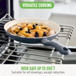 GreenLife 16 Piece Nonstick Cookware Set, Soft Grip Non-Toxic PFAS-Free Ceramic Pots & Pans, Dishwasher & Oven Safe, Frying, Sauce, Saute, Utensils, Glass Lids, Stay-Cool Handles, Wobble Free, Gray - Image 7