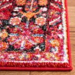 SAFAVIEH Vintage Hamadan Collection Area Rug - 8' x 10', Red & Multi, Oriental Traditional Persian Design, Non-Shedding & Easy Care, Ideal for High Traffic Areas in Living Room, Bedroom (VTH222A) - Image 6