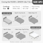 Woolrich Twin Comforter Set Cotton Stone Washed, Oversized Comforters Twin Size Bed, All Season Down Alternative Overfilled Twin Size Comforter, McKenzie, Twin/Twin XL Grey 2 Piece - Image 9