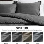 Woolrich Twin Comforter Set Cotton Stone Washed, Oversized Comforters Twin Size Bed, All Season Down Alternative Overfilled Twin Size Comforter, McKenzie, Twin/Twin XL Grey 2 Piece - Image 10