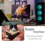 Cow Cat Mouse Pad - Librarian Bookish Book Lovers Gifts, Cat Office Desk Decor Accessories, Waterproof Non-Slip Rubber Base Girly Mousepad for Wireless Mouse 7.9x9.5 Inch - Image 8