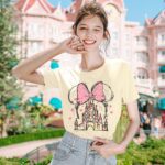 Women Magic Kingdom Shirt Castle Graphic Shirts Casual Family Vacation Holiday T Shirt Cute Short Sleeve Tee Top - Image 5