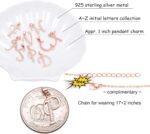 Paialco Rose Gold Plated Sterling Silver Letter P Initial Pendant Necklace for Women - Image 6