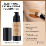 NOTE Mattifying Extreme Wear Liquid Foundation SPF 15 - Full Coverage Foundation Makeup - Matte for Oily and Combination Skin - 03-1 oz. - Image 3