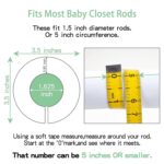 Pro Goleem Baby Closet Dividers Unisex Baby Closet Organizer for Nursery Baby Clothes Size Age Dividers Fits 1.5" Rod 6 PCS - Image 3