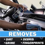 Chemical Guys Car Cleaning Kit Interior 9-Piece - Total Interior Cleaner, Sticky Icky Green Apple & Strawberry Detailing Gel, 3 Detailing Brushes, 3 Towels, Safe for Cars, Trucks, SUVs & More - Image 4