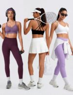 WANAYOU Sports Bras for Women, Strappy Cross Back Sports Bra Padded Medium Support Workout Bras for Athletic Yoga Gym 3 Pack - Image 5