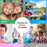 Wheat Straw Dinnerware Sets - 24 pcs Lightweight Unbreakable Dishwasher Microwave Safe Cups Cutlery Plates and Bowls Set for 4 Suitable for Camping Party Grill（Black） - Image 4