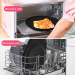 Wheat Straw Dinnerware Sets - 24 pcs Lightweight Unbreakable Dishwasher Microwave Safe Cups Cutlery Plates and Bowls Set for 4 Suitable for Camping Party Grill（Black） - Image 7