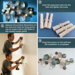 ZZYYZZ Large Metal Wall Decor, Boho Lotus Leaf Metal Wall Decoration, 3D Stacked Flower Wall Art Décor, Nautical Coastal Outdoor Wall Decor, for Living Room Bedroom Dining Room, 52.5" x 26.5" - Image 6