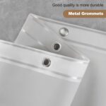 UFRIDAY Grey Short Shower Curtain Liner Premium PEVA 72 x 66 inch,Heavy Duty Shower Curtain with 3 Weighted Magnets, Plastic Waterproof Grey Shower Curtains for Bathroom with 12Hooks - Image 6