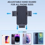 Phone Holders for Your Car [Military Grade Suction Ultra Strong Base] Cell Phone Car Holder 3 in 1 Dashboard/Windshield/Air Vent Hands-Free for iPhone Android - Image 6